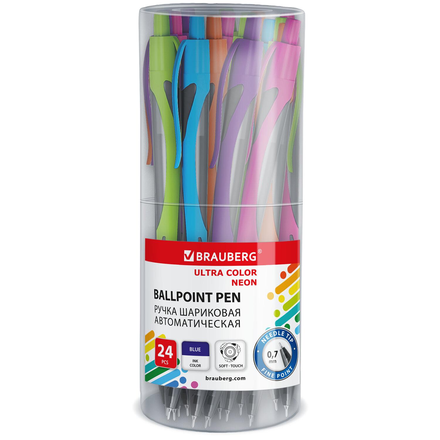 ����� ��������� �������������� BRAUBERG ULTRA COLOR NEON, soft-touch, �����, ������� ���� 0,7 ��, ����� ������ 0,35 ��, 144203