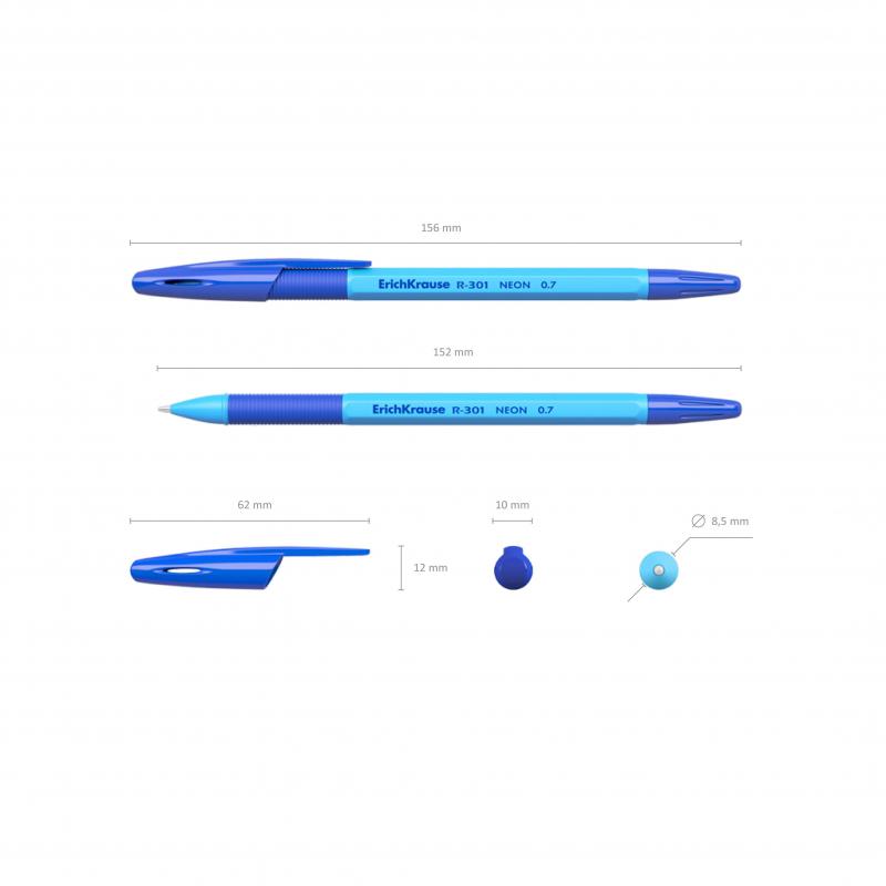   ErichKrause R-301 Neon Stick&Grip 0.7,   