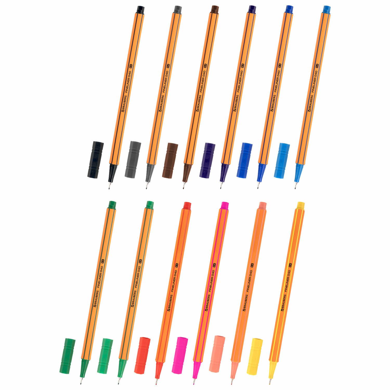 ����� ����������� (������) 12 ������, BRAUBERG FINE 040, ������������, ����� 0,4 ��, 144143