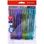   BRAUBERG X-30 COLOR MIX,  12 ., ,   1 ,   0,5 , 144336