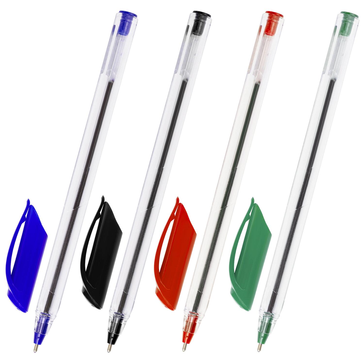 Ручки шариковые масляные BRAUBERG, НАБОР 4 шт., АССОРТИ, "Extra Glide ...