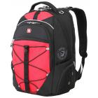 Рюкзак WENGER, 15”, чёрный/красный, полиэстер 900D/М2 добби, 34x19x46 см, 30 л