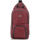 Рюкзак WENGER с одним плечевым ремнем, бордовый, полиэстер, 19 х 12 х 33 см, 8 л