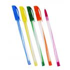 Шариковая ручка: ароматизированная, пластиковый тонированный корпус, с рисунком-винтовые полосочки /ассорти/, цвет чернил-синий.