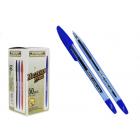 Шариковая ручка с чернилами на масляной основе, "PIANO CLASSIC",полупрозрачный синий корпус; синий пластиковый колпачок с клипом; рельефный держатель; диаметр пишущего наконечника - 1,0 mm; цвет чернил – синий.