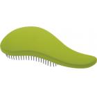 Щетка массажная Dewal Beauty, для легкого расчесывания волос, мини с ручкой цвет зелено-черный