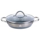 Сковорода-сотейник MercuryHaus, MC-1770 Silver (6) 24*5,8 см 1,8 л с антипригарным покрытием