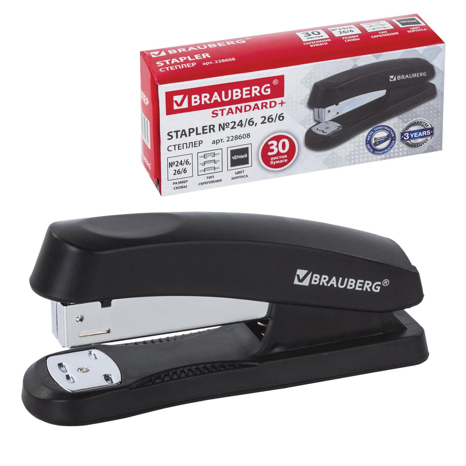  24/6, 26/6 BRAUBERG Standard+,  30 , , 228608