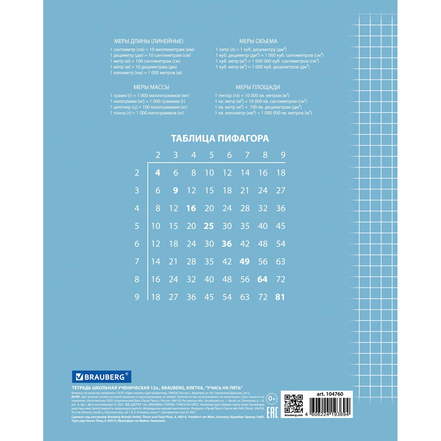  12 . BRAUBERG  5-, ,    , , 104760