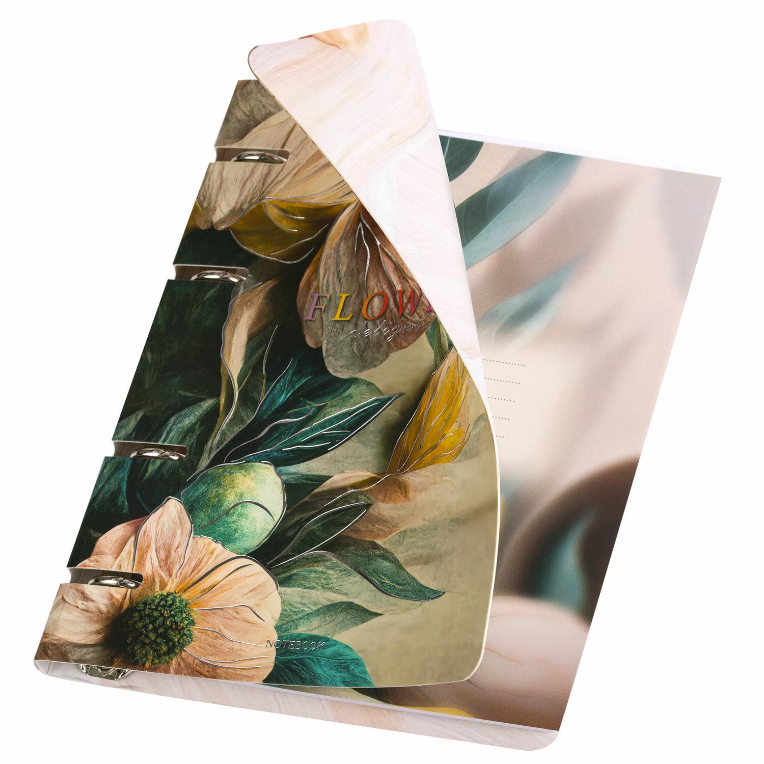 ������� �� ������� �5 160�212 ��, 120 ������, ������, ������, ������, BRAUBERG, Delicate flowers, 404737