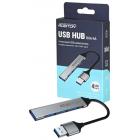 USB-������������ ROBITON RHA-4A ���-������� (���) 3*USB2.0/1*USB3.0 BL1