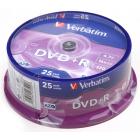 Компакт диск DVD записываемый Verbatim 43500 DVD+R CB/25 4.7GB
