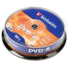 Компакт диск DVD записываемый Verbatim 43523 DVD-R 4.7 GB 16x CB/10