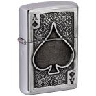  ZIPPO Ace Of Spades   Brushed Chrome, /, , 38x13x57 