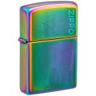Зажигалка ZIPPO Classic с покрытием Multi Color, латунь/сталь, разноцветная, 38x13x57 мм
