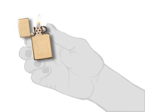  Zippo Slim Venetian Brass 1652B