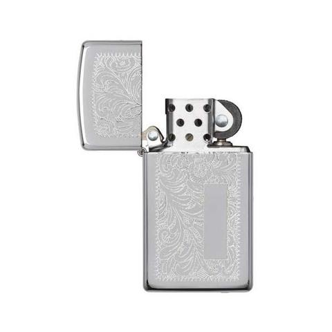 Zippo Slim Venetian High Polish Chrome 1652