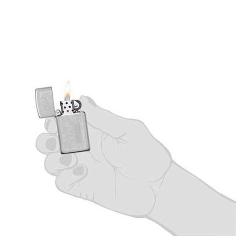  Zippo Slim Venetian High Polish Chrome 1652