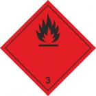Знак безопасности О3 Легковоспламеняющиеся жидкости, 250x250 мм, пленка