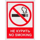Знак безопасности V51 Запрещается курить! (пластик 200х150)